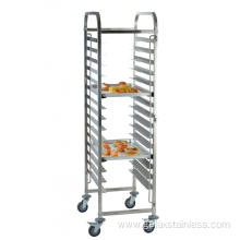 Stainless Steel Bread Pan Bakery Tray Rack Trolley